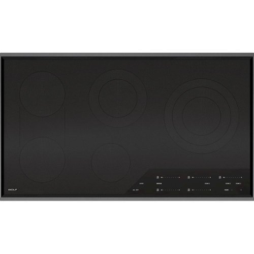 

Wolf - Transitional 36" Built-In Electric Cooktop with 5 Burners and Control Lock - Black