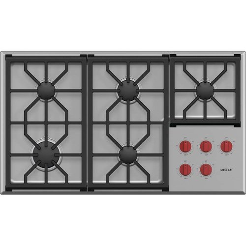 Wolf - Professional 36" Built-In Gas Cooktop with 5 Burners