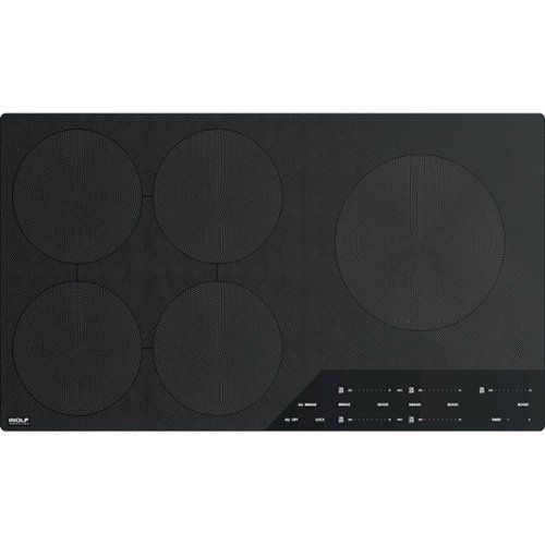 Wolf - 36" Built-In Electric Cooktop with 5 Elements and Control Lock - Black