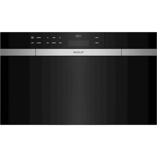 Wolf - M Series Contemporary 30" Built-In Single Electric Convection Steam Oven - Black glass