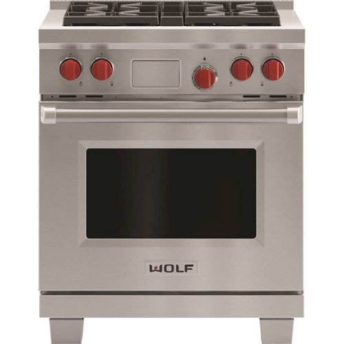 Wolf - 2.8 Cu. Ft. Freestanding Dual Fuel Convection Range with Self-Cleaning