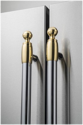 Bertazzoni - Collezione Metalli Handle Kit for Select Heritage Series Refrigerators and Dishwashers - Gold