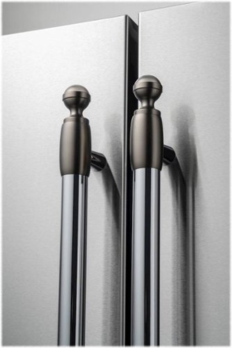 Image of Bertazzoni - Collezione Metalli Handle Kit for Select Heritage Series Refrigerators and Dishwashers - Black Nickel
