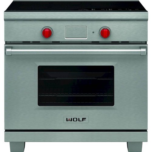 Wolf - Professional 3.5 Cu. Ft. Freestanding Electric Induction Convection Range with Self-Cleaning