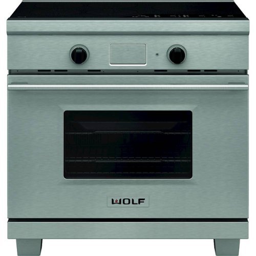 Wolf - Transitional 3.5 Cu. Ft. Freestanding Electric Induction Convection Range with Self-Cleaning