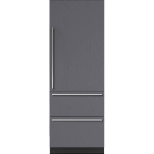 Sub-Zero - Designer 16.5 Cu. Ft. Built-In Refrigerator with Internal Dispenser - Custom Panel Ready