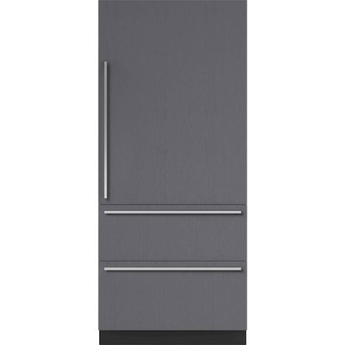 Sub-Zero - Designer 20.5 Cu. Ft. Built-In Refrigerator with Internal Dispenser - Custom Panel Ready