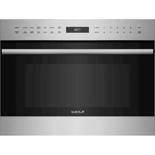 Wolf - E Series Transitional 1.6 Cu. Ft. Drop-Down Door Microwave Oven with Sensor Cooking