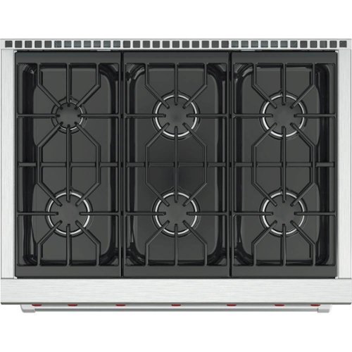 Wolf - 36" Built-In Gas Cooktop with 6 Burners - Stainless steel