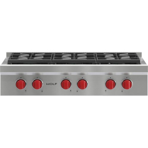 Wolf - 36" Built-In Gas Cooktop with 6 Burners