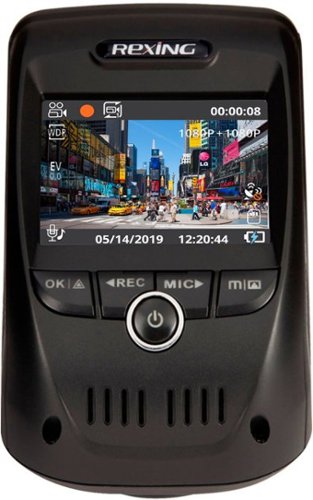 Rexing V1P Max Plus Real 4K UHD Dual-Channel Front and Rear Wi-Fi Dash Camera - Black WORLDWIDE DELIVERY
