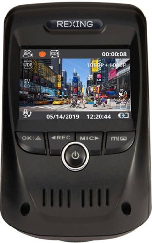 Rexing V1P Max Plus Real 4K UHD Dual-Channel Front and Rear Wi-Fi Dash Camera - Black BUY IN UAE
