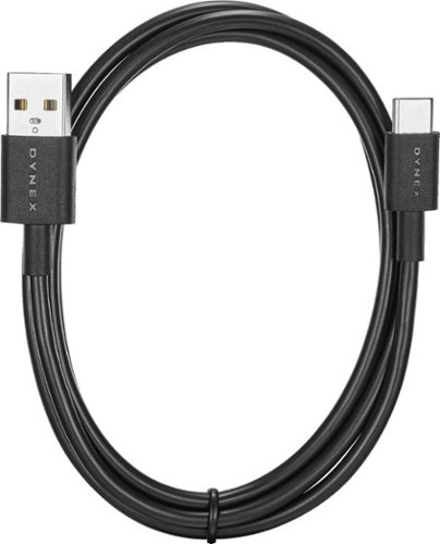Dynex™ 3' USB-C to USB-A Charge-and-Sync Cable - Black WORLDWIDE DELIVERY