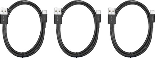 Dynex™ 3' USB-C to USB-A Charge-and-Sync Cable (3-Pack) - Black HOW TO BUY