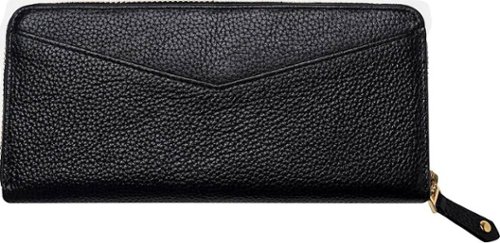 Hook & Albert Zip-Around Wallet - Black WORLDWIDE DELIVERY