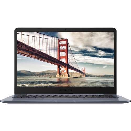 ASUS - 14" Laptop - Intel Celeron - 4GB Memory - 64GB eMMC Flash Memory - Star Gray-Front_Standard 