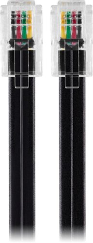 Insignia™ 25' Phone Cable - Black GLOBAL SHIPPING
