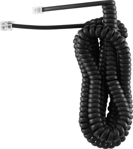 Insignia™ 25' Phone Cable - Black WORLDWIDE DELIVERY