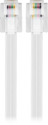 Insignia™ 100' Landline Phone Cord - White GLOBAL SHIPPING