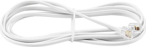 Insignia™ 7' Landline Phone Cord - White WORLDWIDE DELIVERY