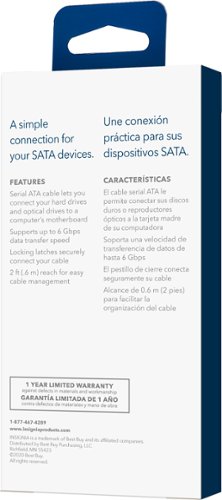 Insignia™ 2' SATA III Hard Drive Cable - Black HOW TO BUY