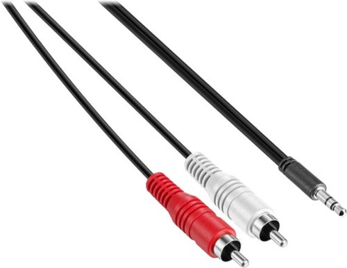 Insignia™ 6' 3.5 mm to Stereo Audio RCA Cable - Black WHERE TO BUY