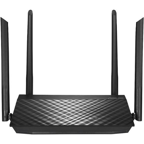 ASUS - RT-AC1200GE AC1200 Dual-Band Wi-Fi Router, Gigabyte Port - Black