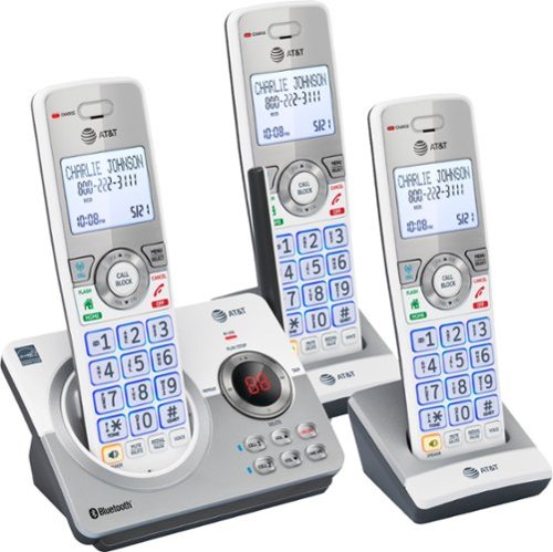 AT&T - 3 Handset Connect to Cell Answering System with Unsurpassed Range - White