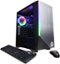 CyberPowerPC - Gamer Master Gaming Desktop - AMD Ryzen 9 3900 - 16GB Memory - NVIDIA GeForce RTX 2070 SUPER - 1TB HDD + 500GB SSD - Black-Angle_Standard