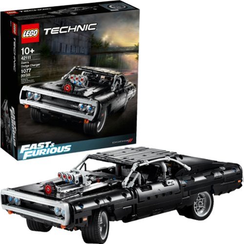 LEGO - Technic Fast & Furious Dom’s Dodge Charger 42111 Race Car Building Set (1,077 Pieces)