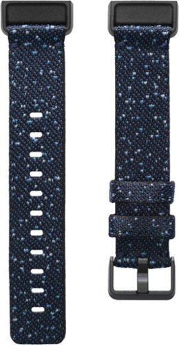 Polyester Large Watch Strap for Fitbit Charge 4 - Midnight