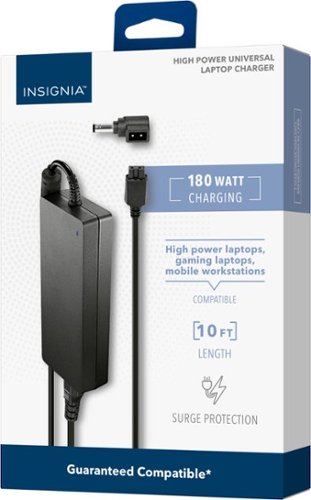 Insignia™ Universal 180W High-Power Laptop Charger - Black WHERE TO BUY