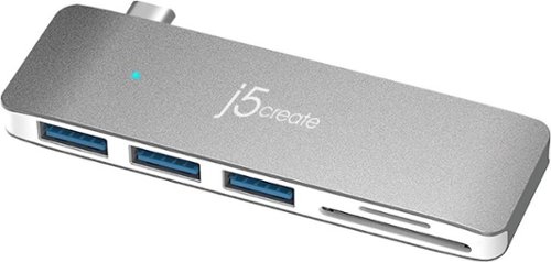 j5create USB-C ULTRADRIVE MINIDOCK - Silver WORLDWIDE DELIVERY