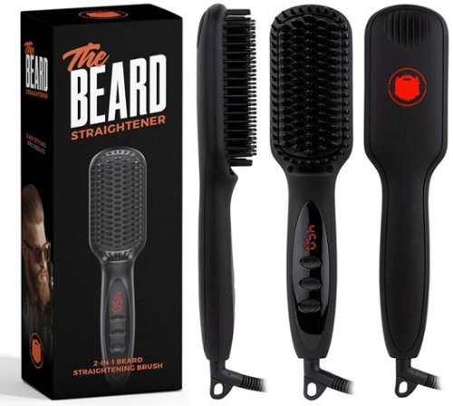 Wild Willies 2-in-1 Beard Straightening Brush - Black WORLDWIDE DELIVERY