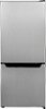 Insignia™ - 4.1 Cu. Ft. Mini Fridge with Bottom Freezer - Stainless steel-Front_Standard