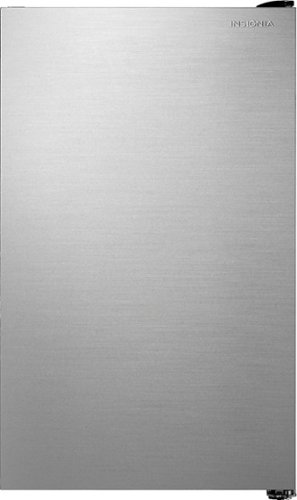 Insignia™ - 4.4 Cu. Ft. Glass Door Mini Fridge - Graphite-Front_Standard 