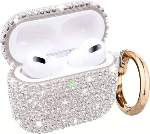 SaharaCase - Rhinestone Case for Apple AirPods Pro (1st Generation) - Silver