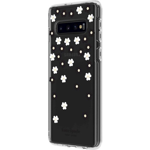 kate spade new york - Protective Hardshell Case for Samsung Galaxy S10 - Clear Flower Print