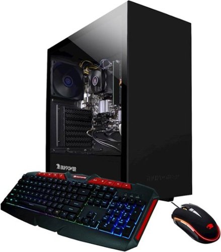 iBUYPOWER - Desktop - AMD Ryzen 3-Series - 8GB Memory - 240GB SSD - Black-Front_Standard 