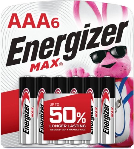 Energizer - MAX AAA Batteries (6 Pack), Triple A Alkaline Batteries