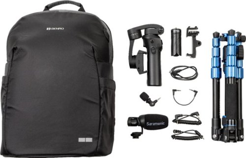 Saramonic - Roadieographer AV Content Creation Kit w/Backpack, Tripod,  Clamp, Gimbal, Condenser Mic w/Cables  - Ultimate