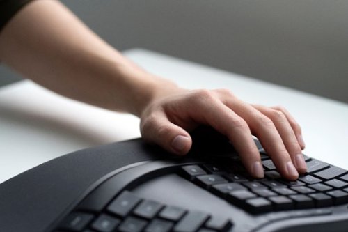 Microsoft Ergonomic Full-size Wired Mechanical Keyboard and Mouse Bundle - Black BUY IN SINGAPORE