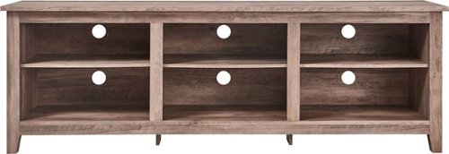 Click Decor - TV Media Stand for Most Flat-Panel TVs up to 70" - Gray Wash-Front_Standard 