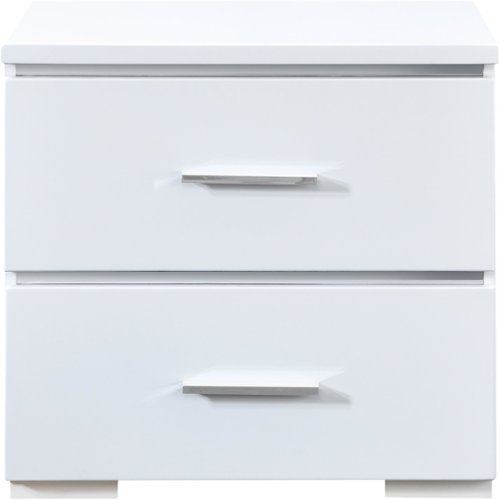 Image of Finch - Belmont Modern Wood Drawer Cabinet - White