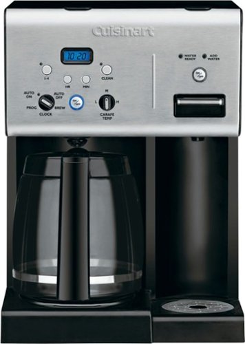 Cuisinart - 12-Cup Coffee Maker with Hot Water System - Black/Stainless Steel