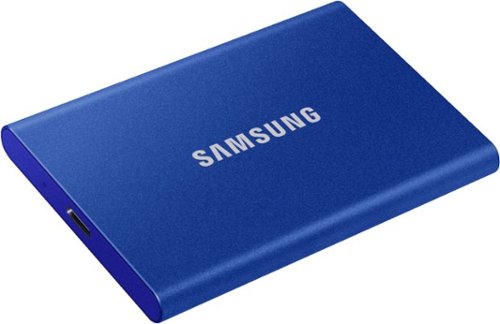 Samsung T7 500GB External USB 3.2 Gen 2 Portable SSD with Hardware Encryption - Indigo Blue WHERE TO BUY