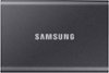 Samsung - T7 2TB External USB 3.2 Gen 2 Portable SSD with Hardware Encryption - Titan Gray-Front_Standard