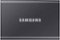 Samsung - T7 2TB External USB 3.2 Gen 2 Portable SSD with Hardware Encryption - Titan Gray-Front_Standard 
