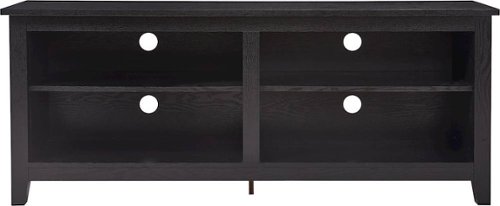 Click Decor - Stand for Most Flat-Panel TVs up to 60" - Black-Front_Standard 