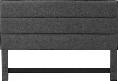 Serta - Palisades Upholstered King Headboard - Charcoal Gray